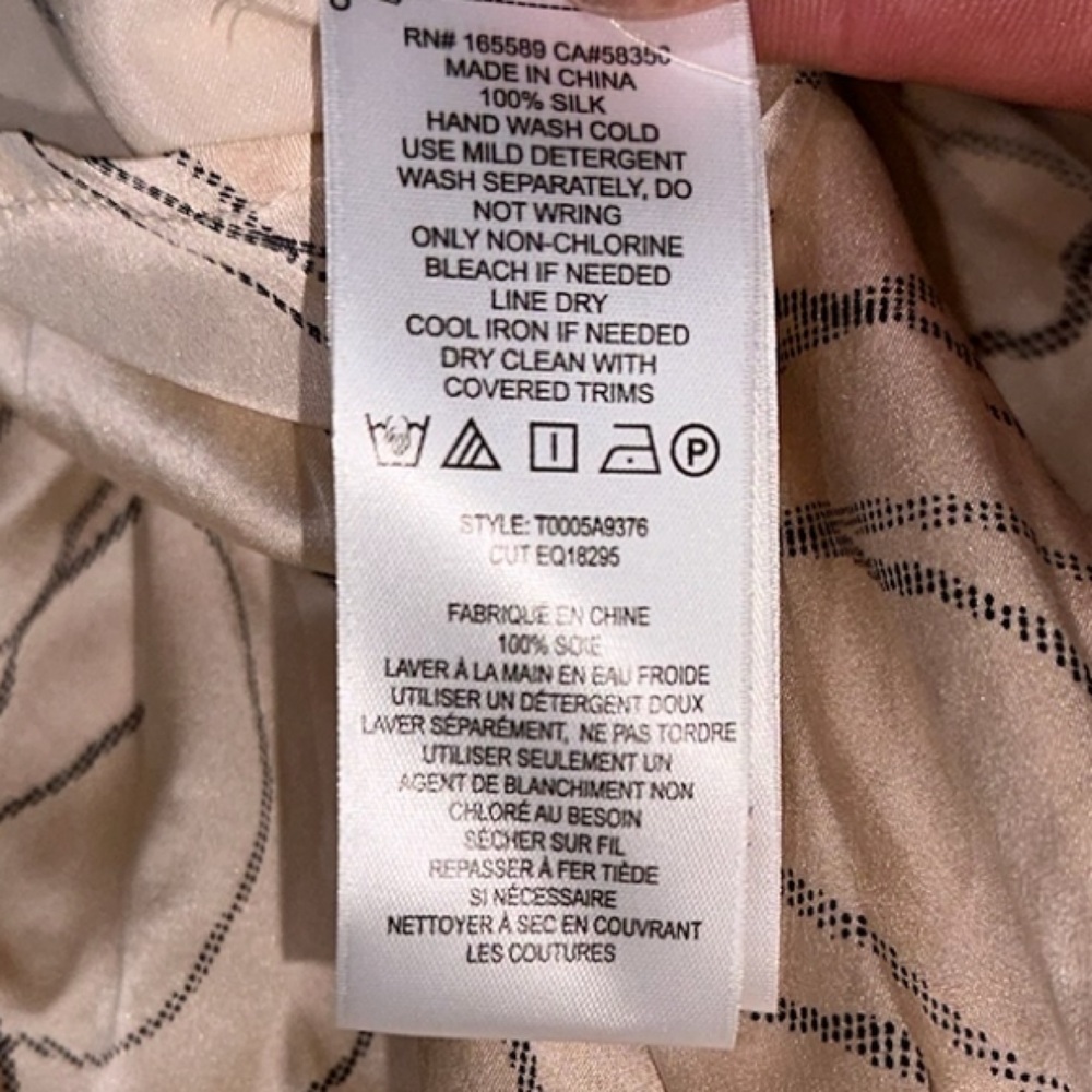 Equipment | NWT! Clement Silk Trouser in Shifting Sand And True Black Size: 4 - Picture 5 of 5
